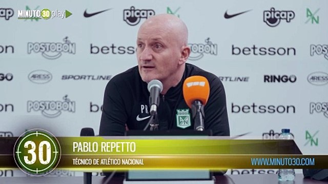 “Necesitamos los resultados”, Pablo Repetto, técnico de Atlético Nacional