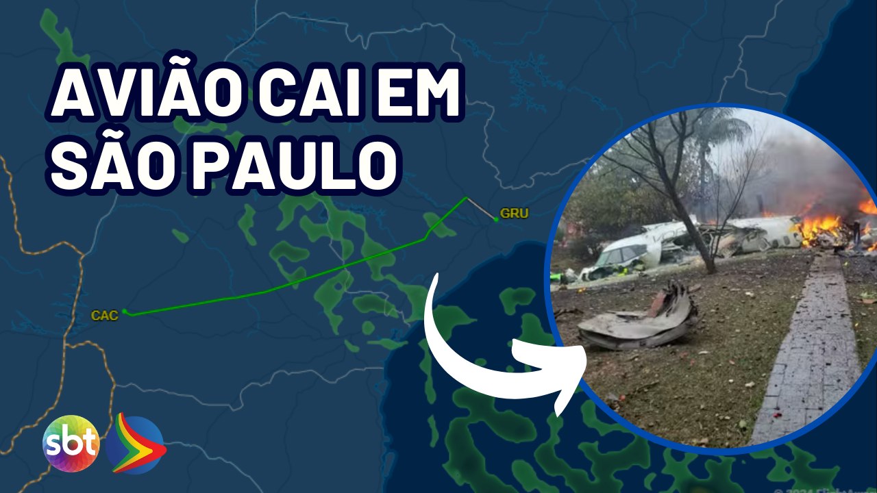 Avião de passageiros cai em Vinhedo, São Paulo, e atinge área residencial
