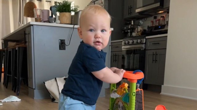 Little boy joyfully dances to his favorite song, 'I Like to Move It'