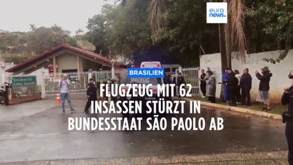 Passagier-Flugzeug mit 62 Menschen an Bord in Brasilien abgestürzt