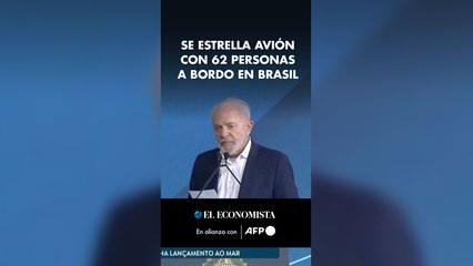 Se estrella avión con 62 personas a bordo en Brasil