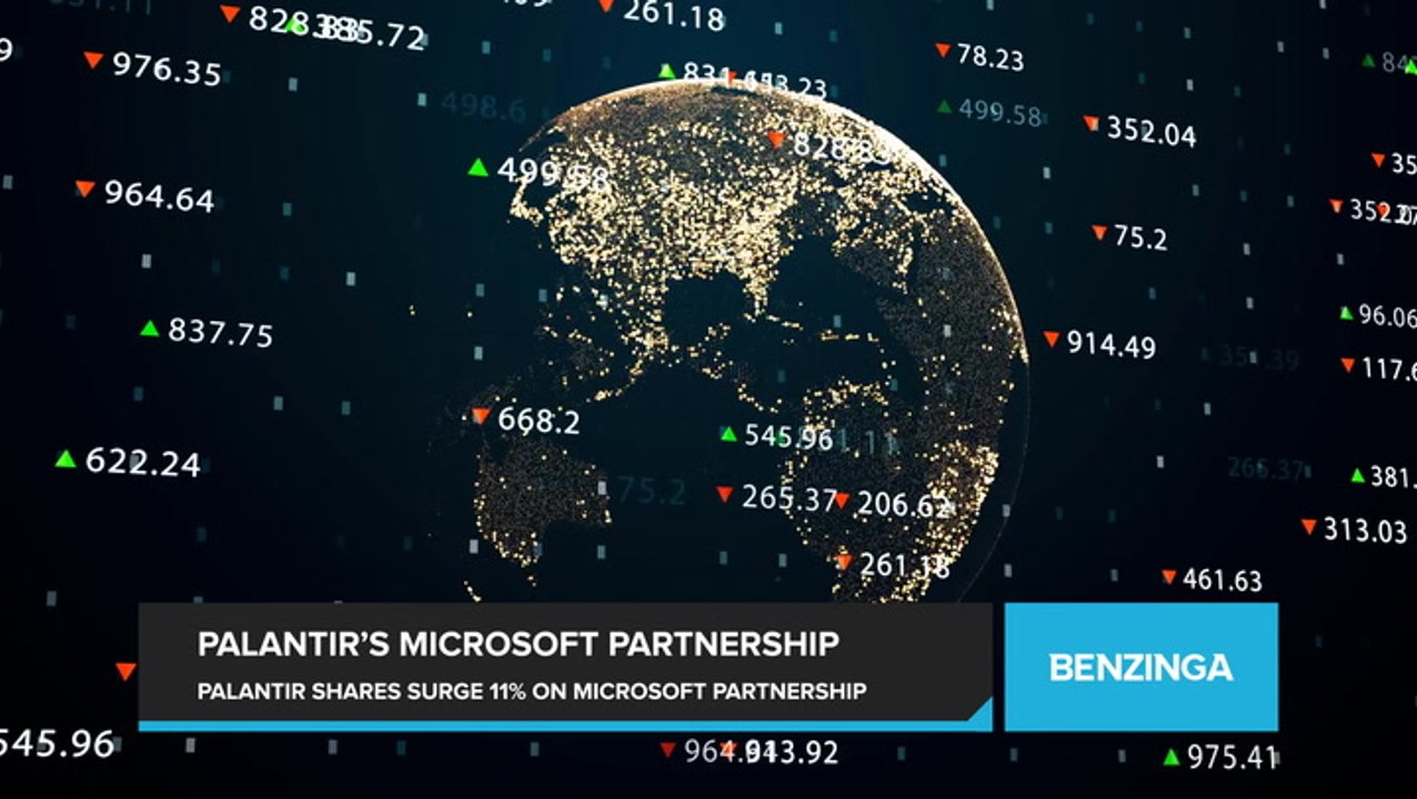 Palantir Shares Surge 11% Following New Partnership with Microsoft to Offer Secure Cloud Services to Government Clients