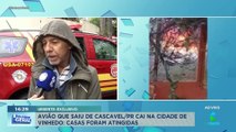 Morador fala que quase teve casa atingida por queda avião