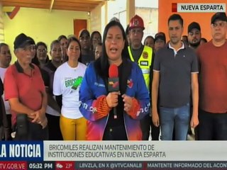 Nueva Esparta | Bricomiles realizan mantenimiento en instituciones educativas del mcpio. Gómez
