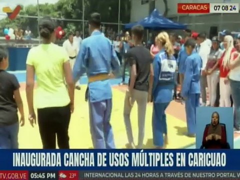 Caracas | Gracias al 1X10 del Buen Gobierno se rehabilitó cancha deportiva en la pqa. Caricuao