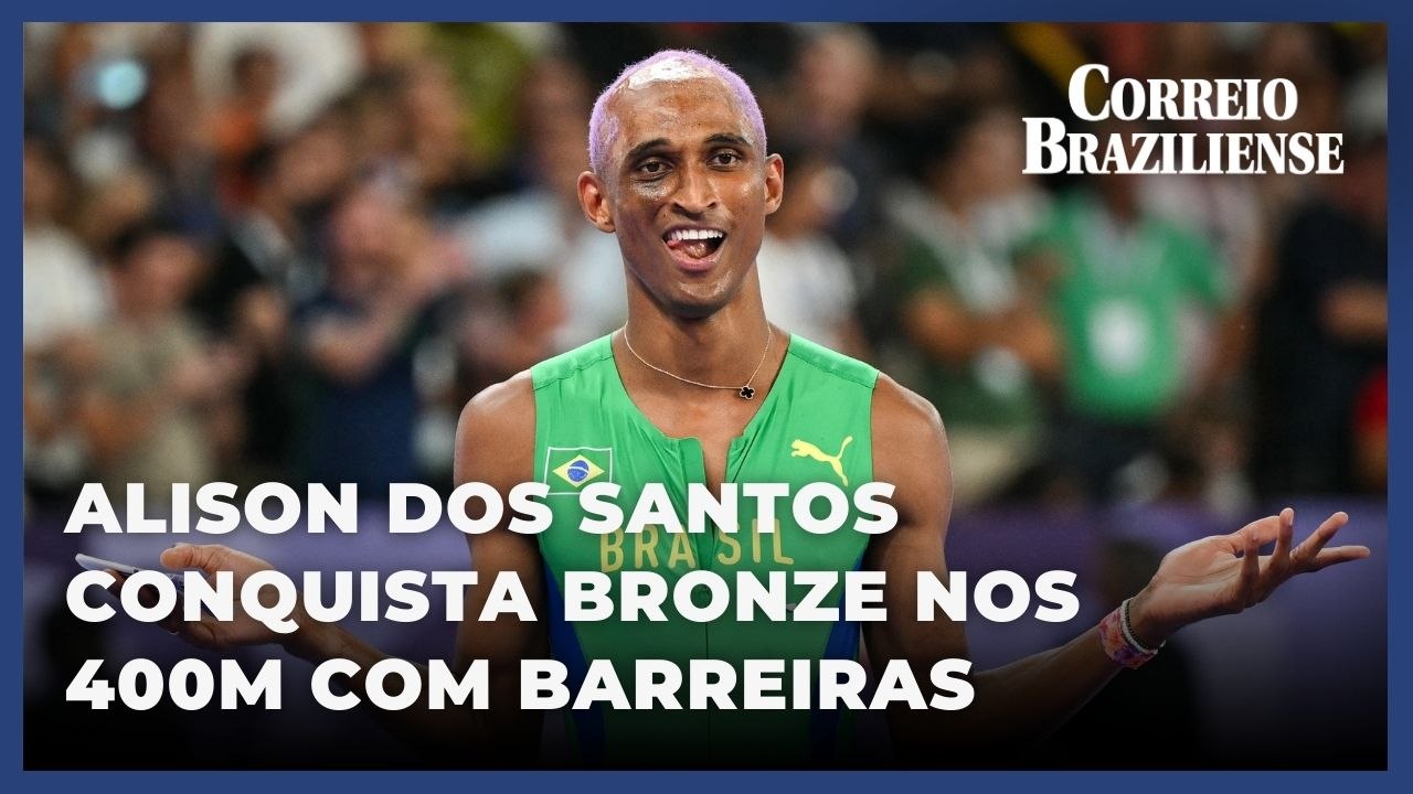 Alison dos Santos conquista medalha de bronze nos 400m com barreiras
