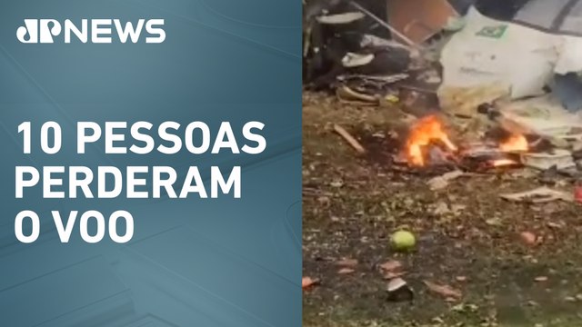 Restos mortais das vítimas da queda de avião serão levados ao IML de SP