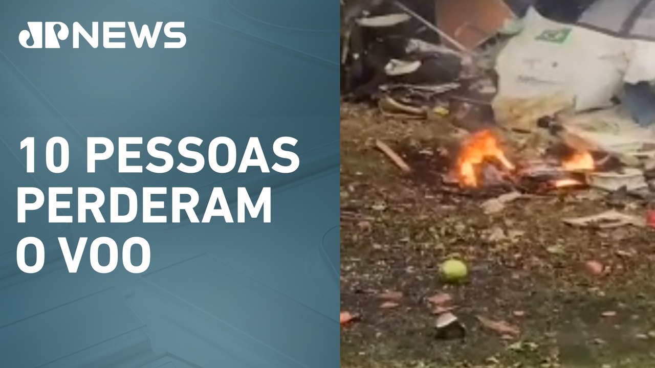 Restos mortais das vítimas da queda de avião serão levados ao IML de SP