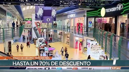 Centros comerciales activan descuentos por pago de décimo