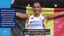 Thiam grateful for historic heptathlon gold