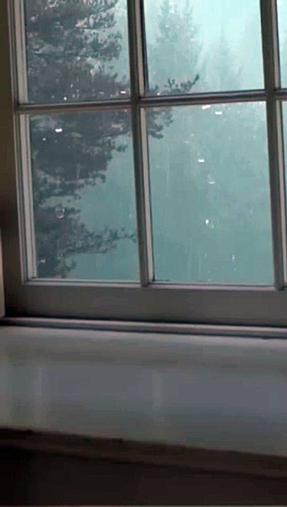 Heavy Rain and Thunder Sounds for sleep, study or relaxation - Rain sounds on a window