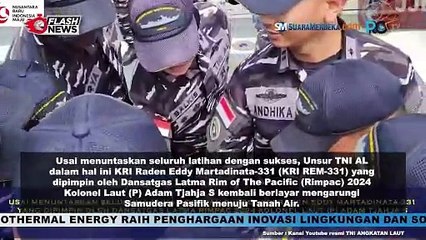 KRI REM 331 Bertolak dari Pearl Harbour Menuju Tanah Air Usai Mengikuti RIMPAC 2024
