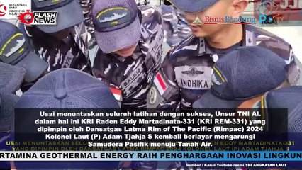 Kri Rem 331 Bertolak Dari Pearl Harbor Menuju Tanah Air Usai Mengikuti Rimpac 2024