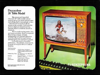 TV set adversiting in England  '60 - '70