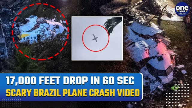 Watch: São Paulo Plane’s 17,000 Feet Drop In 60 Seconds Recorded Before Crash | Brazil Plane Crash