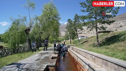 Kavurucu sıcakta Ekşisu buz gibi dondurdu