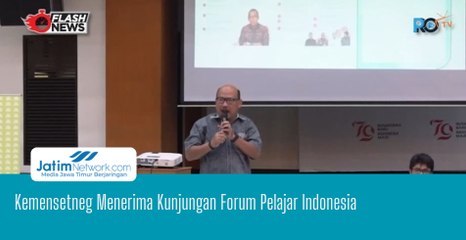 Kemensetneg Menerima Kunjungan Forum Pelajar Indonesia