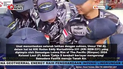 KRI REM 331 Bertolak dari Pearl Harbor AS Menuju Tanah Air Usai Mengikuti RIMPAC 2024