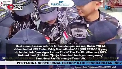 Usai Ikuti RIMPAC 2024, KRI REM 331 Bertolak Dari PEARL HARBOR menuju Tanah Air