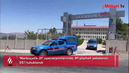 26 ilde Narkoçelik operasyonları! Zehir tacirlerine ağır darbe