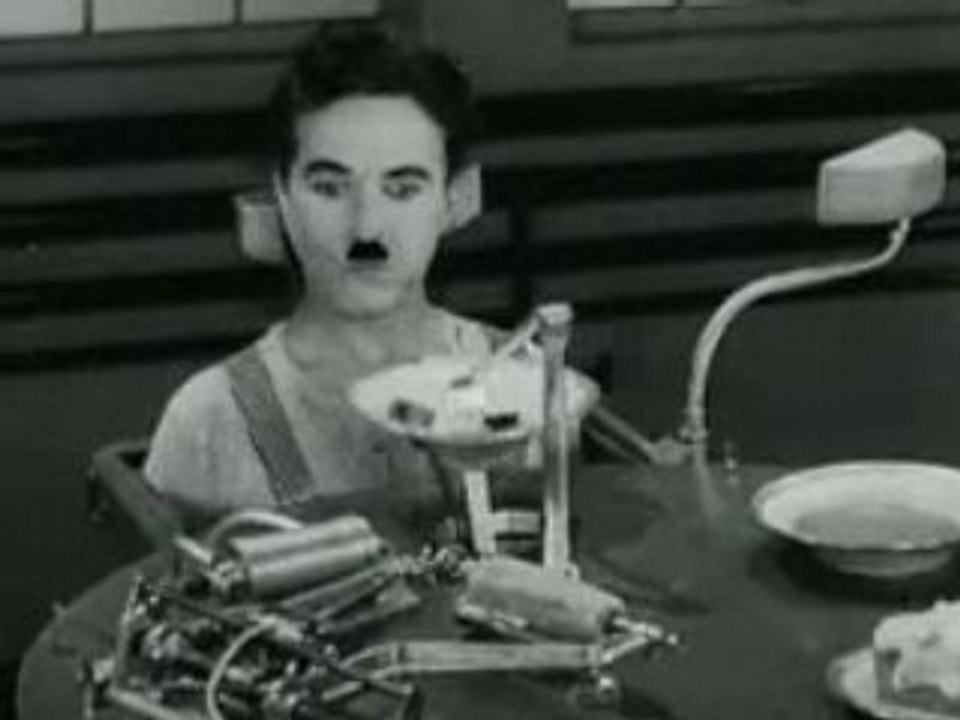 Chaplin - Temps modernes - machine à manger - Vidéo Dailymotion
