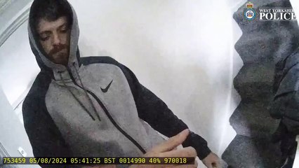 Watch moment man who called for 'every man and his dog' to attack a hotel is arrested