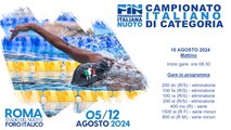 NUOTO - Campionato Italiano di Categoria 2024 - 10/08/2024 Mattino