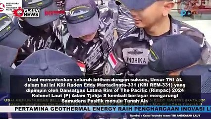 KRI REM 331 Bertolak dari Pearl Harbor Menuju Tanah Air Usai Mengikuti RIMPAC 2024