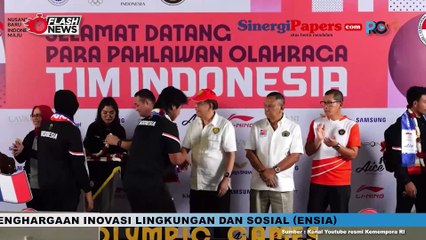 Kemenpora RI Sambut Kepulangan Atlet Atletik dan Panahan Tim Indonesia dari Olimpiade 2024 Paris