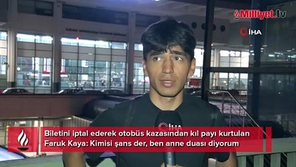 9 kişinin can verdiği kazadan kıl payı kurtuldu!