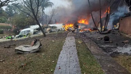 VÍDEO | Fatal accidente de avión en Brasil: un avión pierde el control, se precipita en una zona residencial y mueren todos sus ocupantes