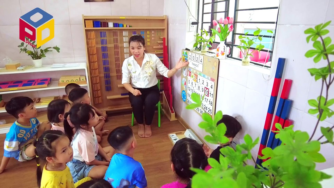 Introducing preschool teaching aids Calendar Gới thiệu giáo cụ mầm non Bảng lịch ngày tháng