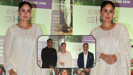 Kareena Kapoor Khan's Elegant White Ethnic Look Shines At UNICEF’s Grace Jewellers Charity