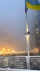 Chicago ❄️♥️ snow drive is the best drive ❄️️ Snow is expected later this evening ️ DuSable Bridge Chicago IL  #chicago
