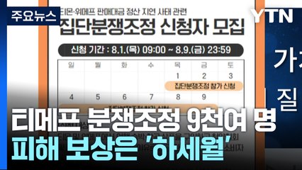 '티메프' 분쟁조정 신청 9천여 명...피해 보상은 '하세월' / YTN