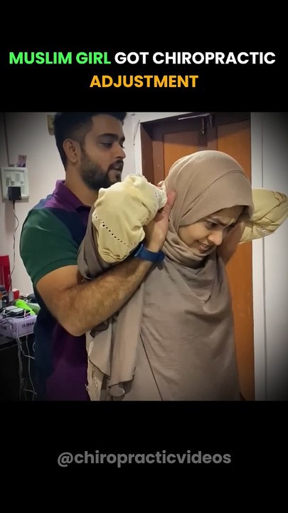 Muslim Girl Chiropractic Adjustment #chiropractic #chiropracticadjustment #chiropractortiktok #chiro