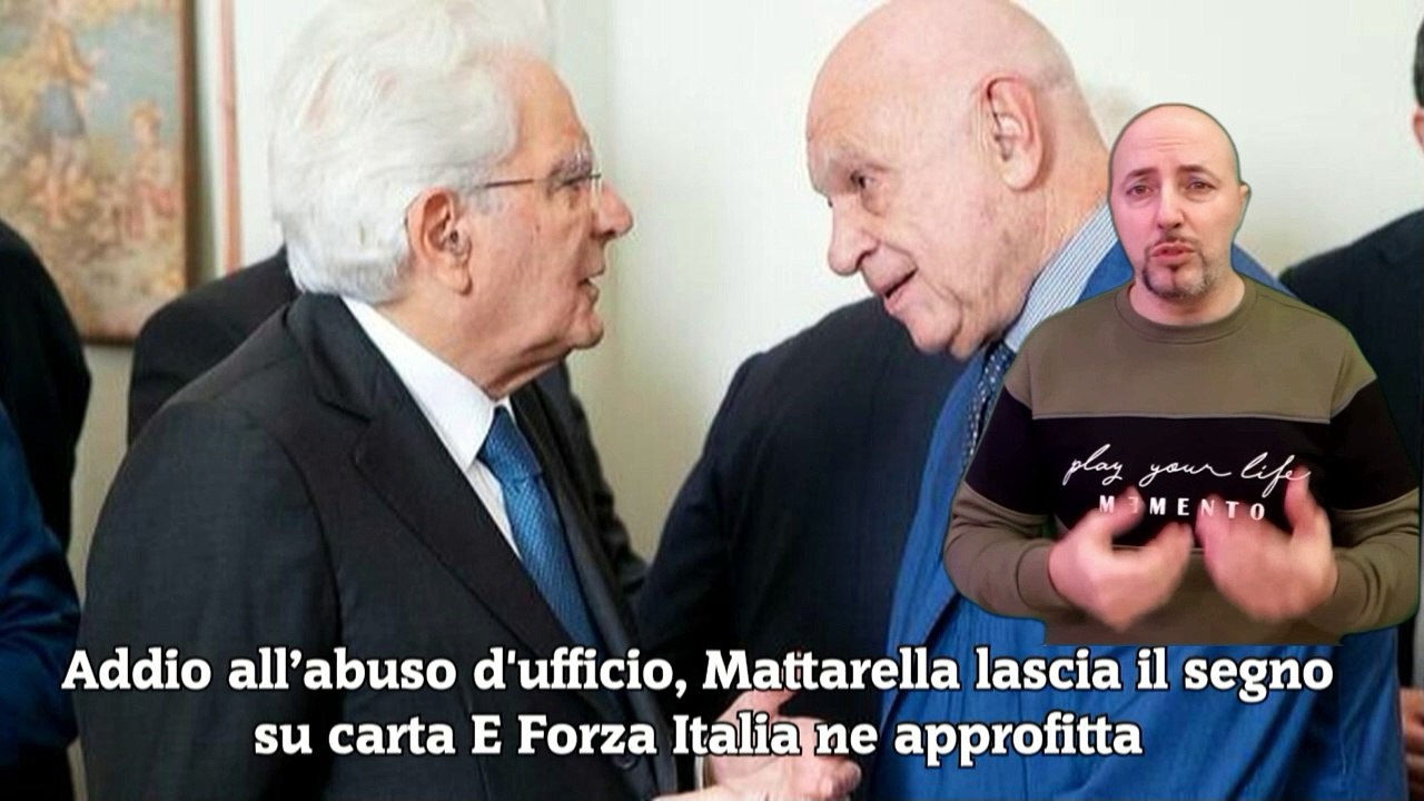 Addio all’abuso d'ufficio, Mattarella lascia il segno su carta E Forza Italia ne approfitta