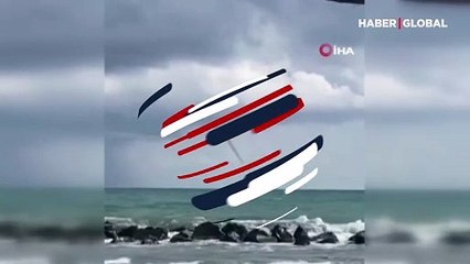 Sakarya'da denizde korku filmlerini aratmayan hortum görüntülendi