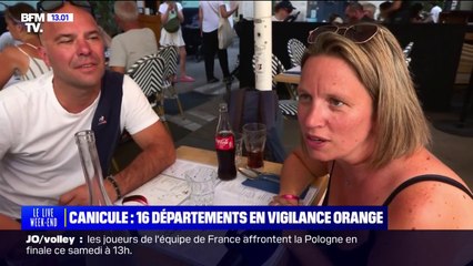 Canicule: "On va aller chercher du frais dans un centre commercial", à Montpellier les touristes s'organisent pour résister aux fortes chaleurs