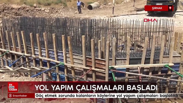 Şırnak’ta boşalttıkları köylerine dönenler için yol yapımına başlandı