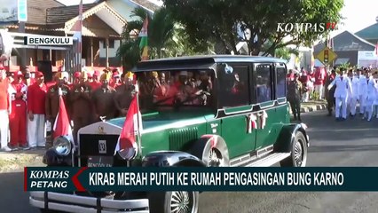 Kirab Merah Putih dari Rumah Fatmawati Menuju Rumah Pengasingan Bung Karno