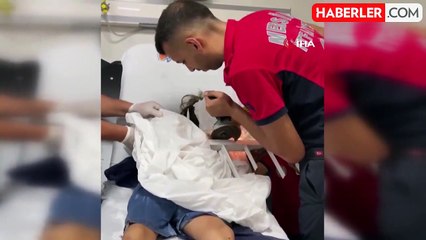 Mersin'de 7 yaşındaki çocuğun kafasına demir saplandı