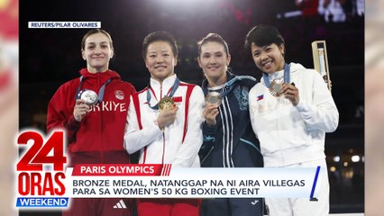 Bronze medal, natanggap na ni Aira Villegas para sa women's 50-kg boxing event | 24 Oras Weekend