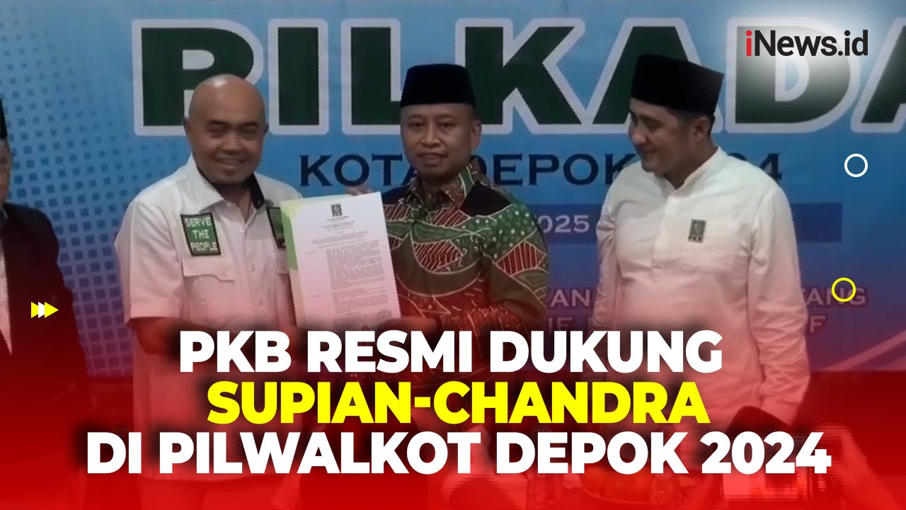 Resmi Didukung PKB, Supian-Chandra Maju Pilwalkot Depok 2024