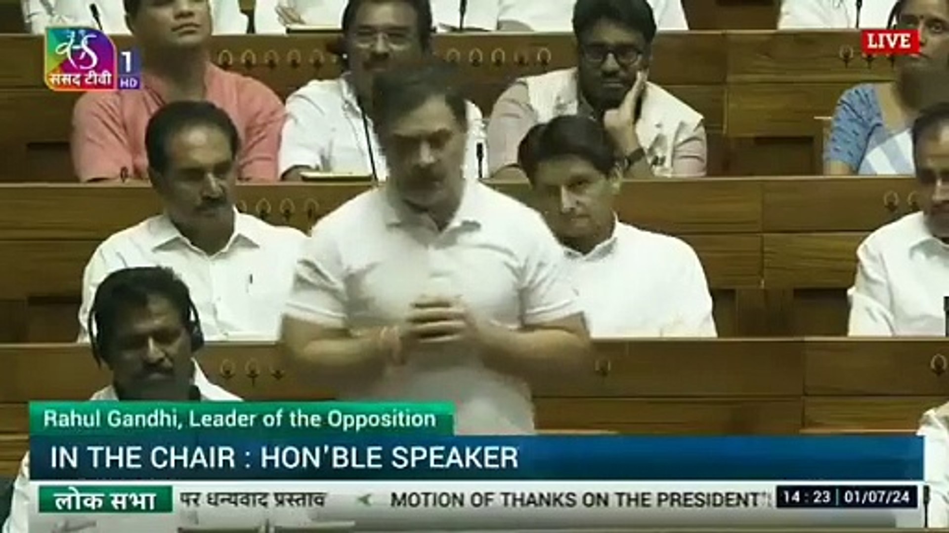 ⁣Indian political speech