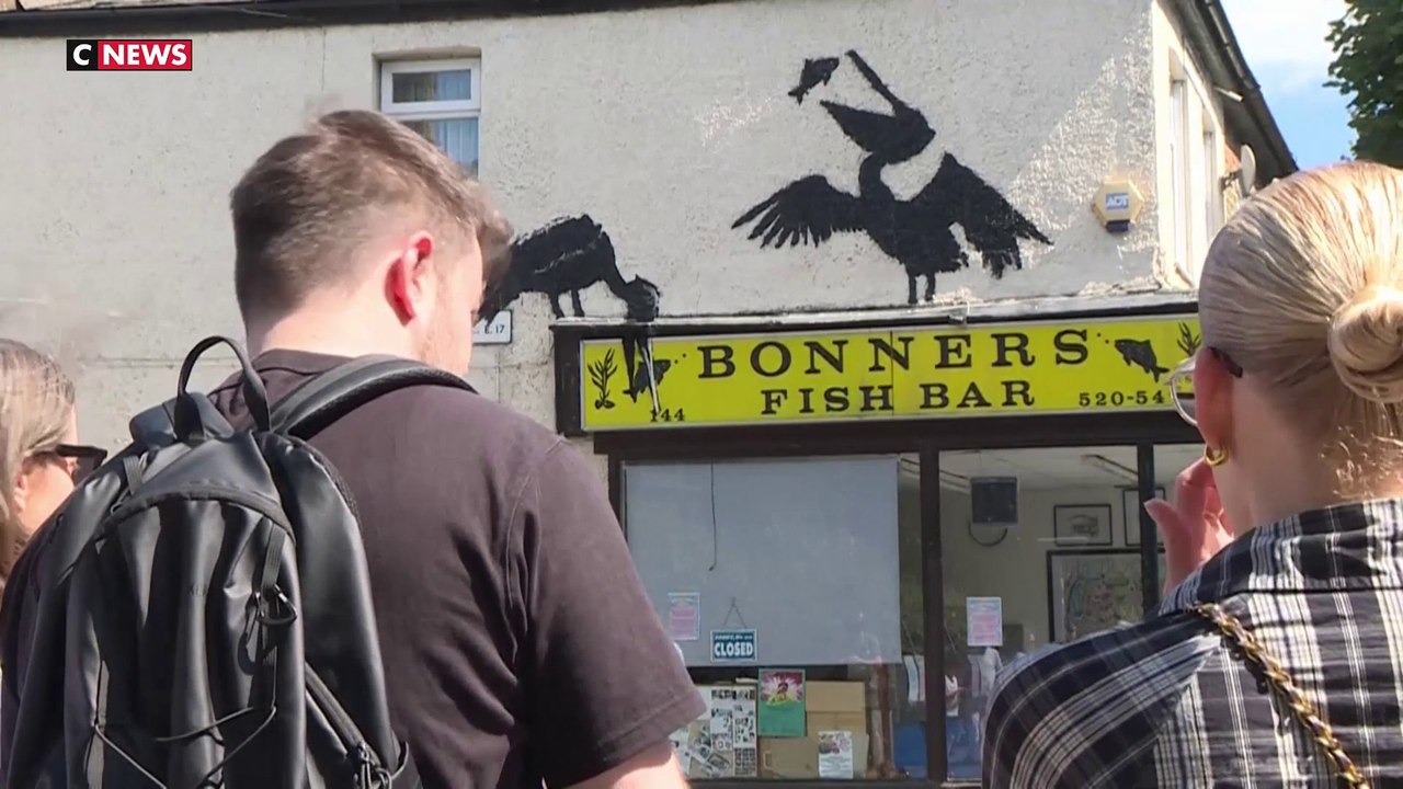 Londres : des œuvres de Banksy éparpillées sur les murs de la capitale britannique