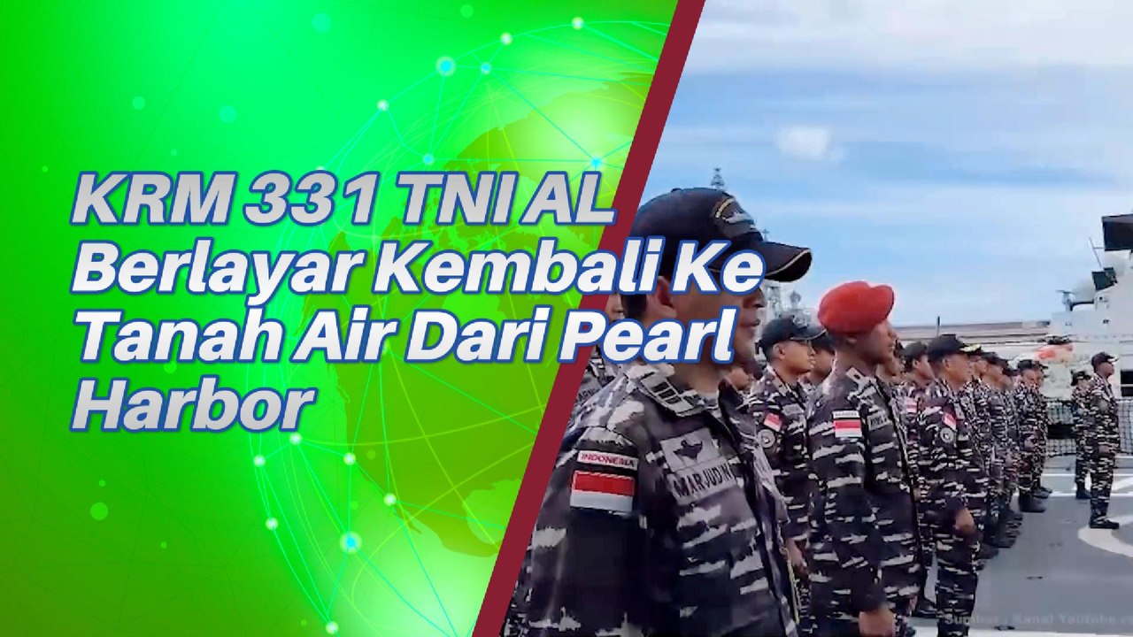 KRI 331 Pulang Ke Indonesia Setelah Bersandar di Pearl Harbor