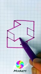 MixArts | How to Draw Aesthetic Figure Tutorial #art #3ddrawing #tutorial #aesthetic #principiante