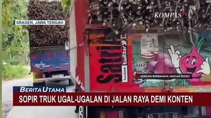 Sopir Truk Viral Ugal-Ugalan Ternyata Tak Punya SIM, Polisi Sanksi Tilang Pelaku