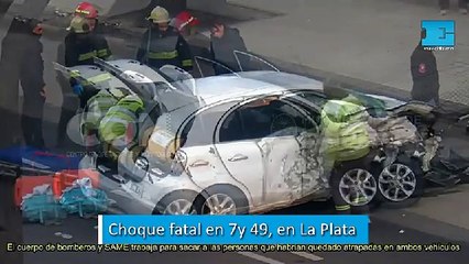 Choque fatal en 7 y 49, en  pleno centro de La Plata